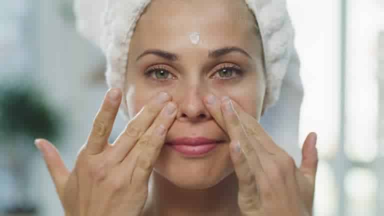 Anti-aging facial treatment being performed at a med spa