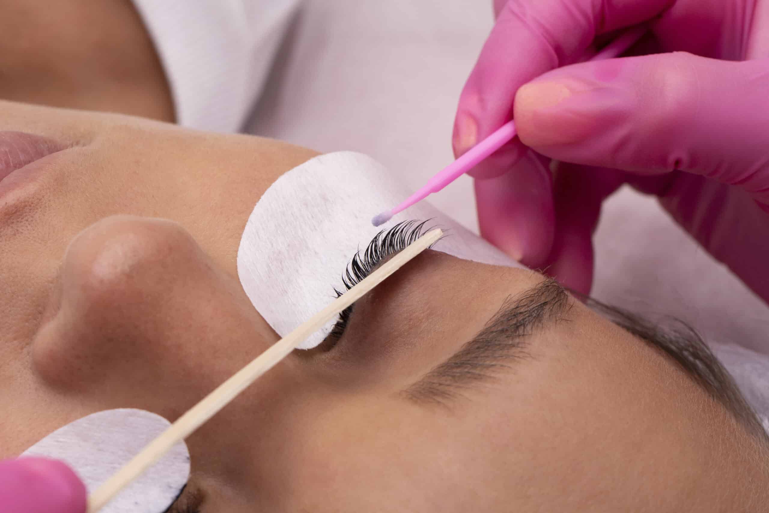 Safe eyelash extension removal at Eye Candy Medspa and Lash Bar in Buena Park